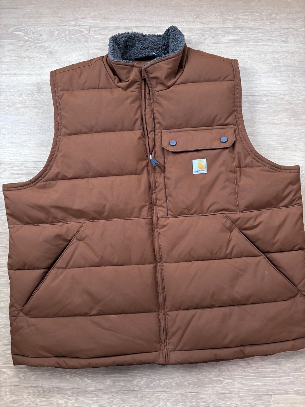 Carhartt Brown Quilted Insulated Vest